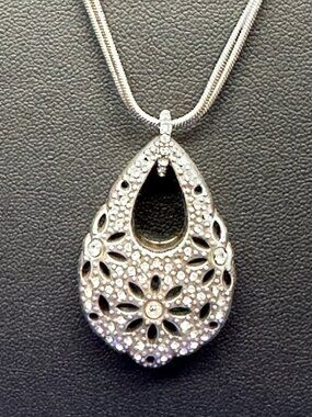 Brighton “Sutherland Fizz” Reversible Silver-Plated Pendant Necklace